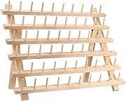 Wooden Folding 60 Spools Sewing Coil Rack