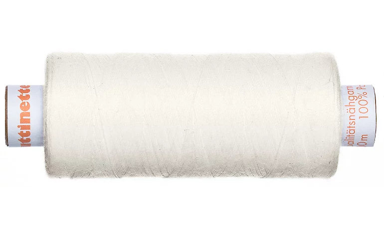 BUT Sewing Yarn, white (wool) - 500m