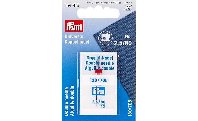 PRYM Sewing machine needels (twin)